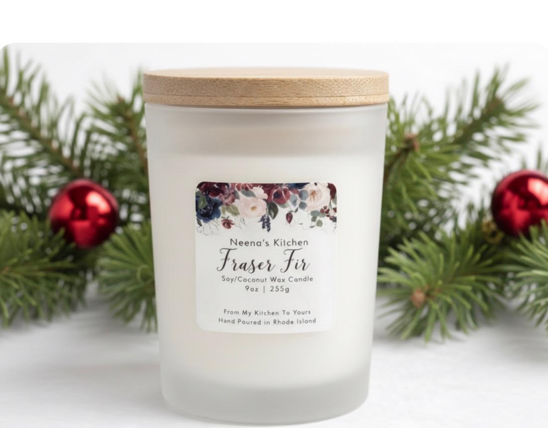 Coconut Soy Wax Candle (Holiday Scent)